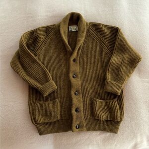 Peter Christian British Wool Shawl Collar Cardigan